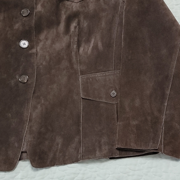 Anne Klein Suede Coat Sz 2XL - Picture 2 of 11